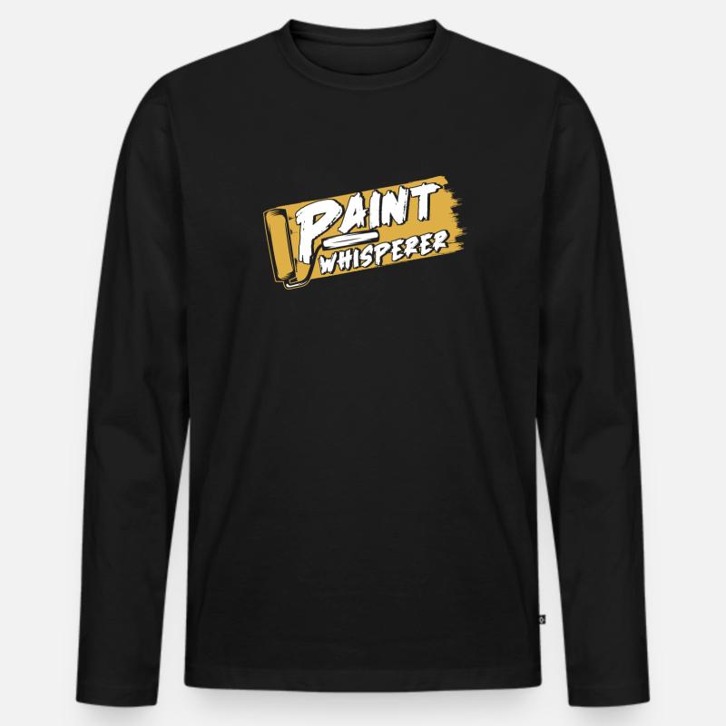 Maler Lackierer - Männer Premium Bio Langarmshirt - Schwarz