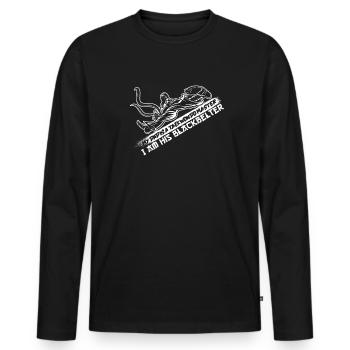 Taekwondo Père Taekwondo - T-shirt manches longues Premium bio Homme - noir - Devant - Nico (187cm)