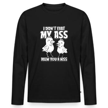 Ornithologue ornithologue - T-shirt manches longues Premium bio Homme - noir - Devant - Nico (187cm)
