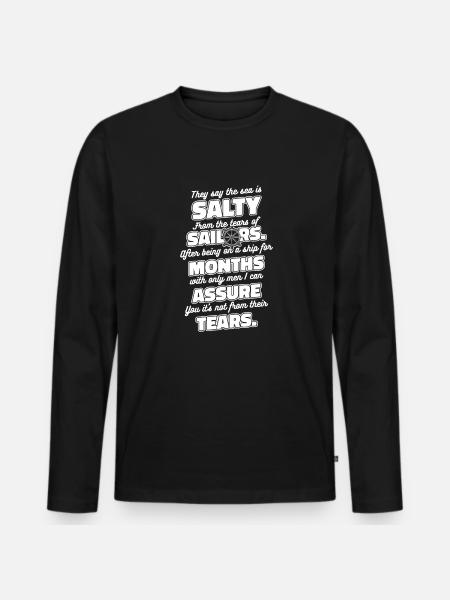 Sailing Sailor Sailboat - Men's Premium Organic Long Sleeve Shirt - black