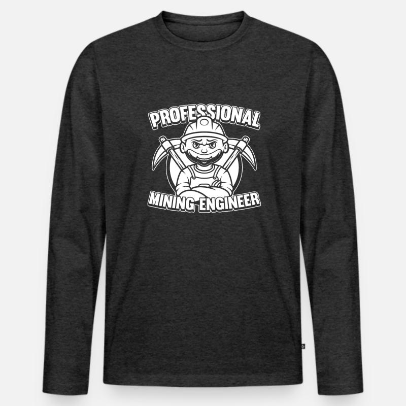 Engineer Professional Mining Engineer Men's Premium Organic Long Sleeve Shirt