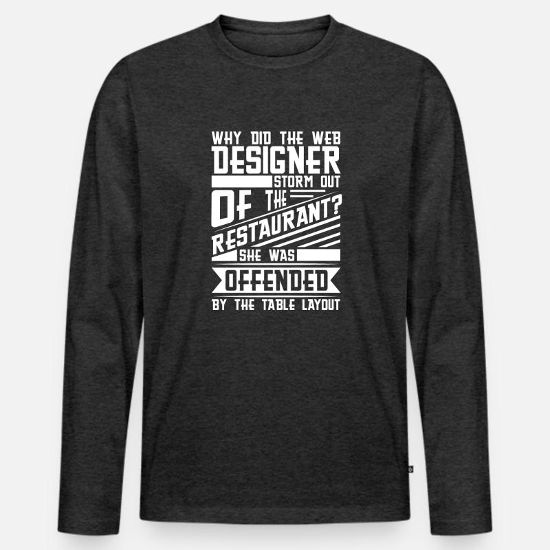 Web Developer Web Developer Pun Men's Premium Organic Long Sleeve Shirt