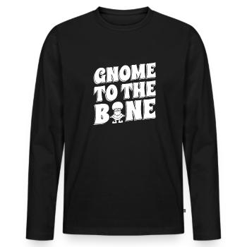 Mushroom pickers Mushrooms Mushroom dwarf - Men's Premium Organic Long Sleeve Shirt - black - Front - Nico (187cm)