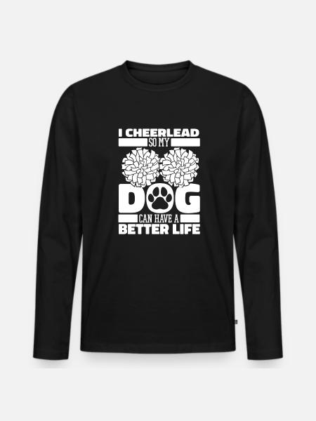 Cheerleader Cheerleading - Men's Premium Organic Long Sleeve Shirt - black