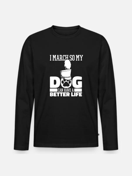 Fan train marching band - Men's Premium Organic Long Sleeve Shirt - black