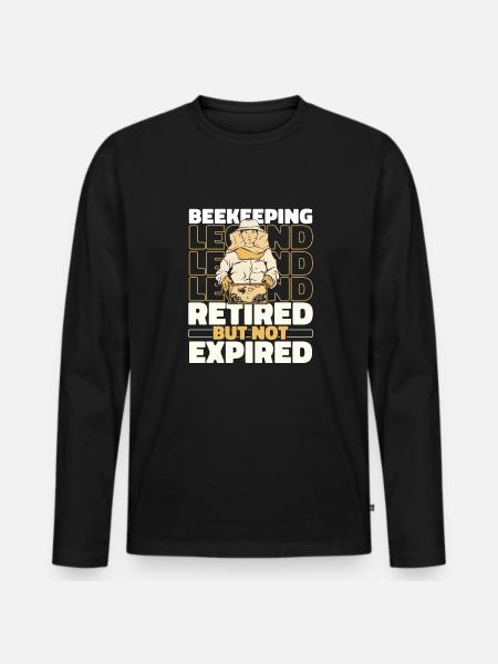 Retired beekeepers beekeepers - Men's Premium Organic Long Sleeve Shirt - black