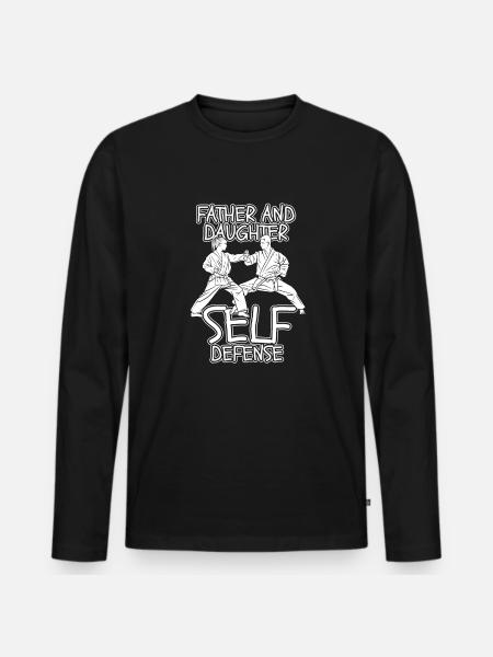 Taekwondo Taekwondo Father - Men's Premium Organic Long Sleeve Shirt - black