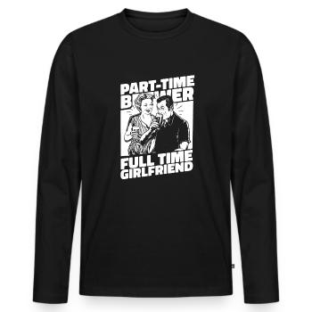 Bière artisanale Bière artisanale Bière Petite amie - T-shirt manches longues Premium bio Homme - noir - Devant - Nico (187cm)