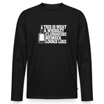 Whisky Whiskey - Männer Premium Bio Langarmshirt - Schwarz - Vorne - Nico (187cm)