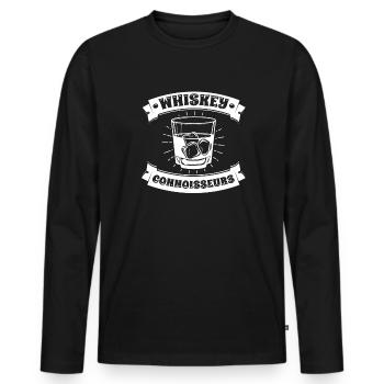 Whisky Whiskey - Männer Premium Bio Langarmshirt - Schwarz - Vorne - Nico (187cm)