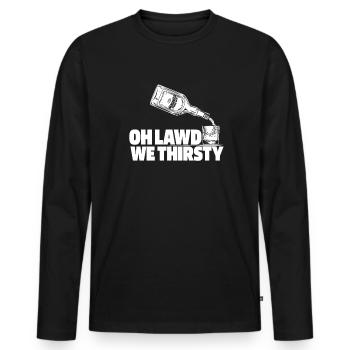 Whisky Whiskey - Männer Premium Bio Langarmshirt - Schwarz - Vorne - Nico (187cm)