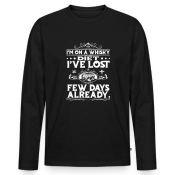 Whisky Whiskey - Männer Premium Bio Langarmshirt - Schwarz - Vorne - Nico (187cm)