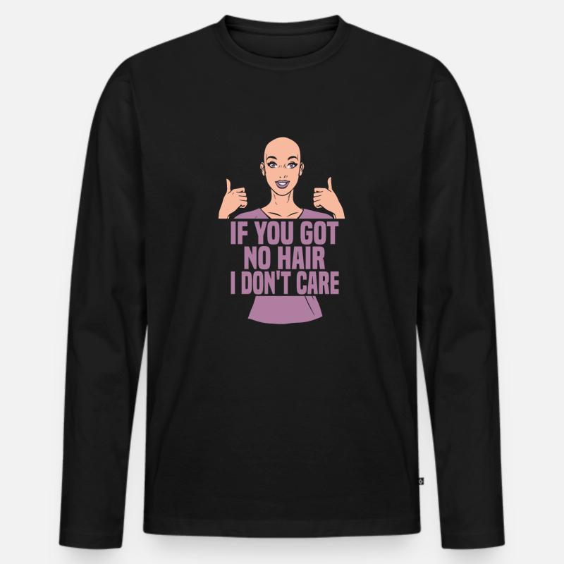 Krankenschwester Haar - Männer Premium Bio Langarmshirt - Schwarz