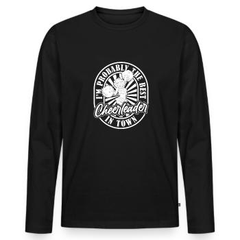 Cheerleader Cheerleading - Men's Premium Organic Long Sleeve Shirt - black - Front - Nico (187cm)