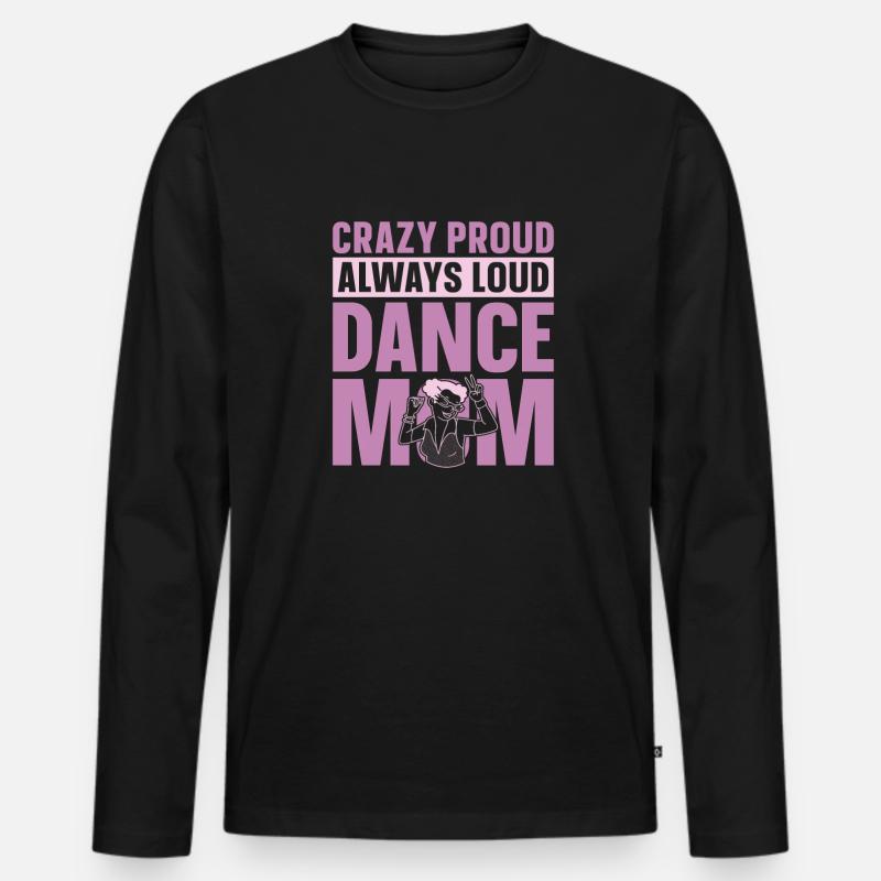 Mom Mutter Mutter Tanz Mutter - Männer Premium Bio Langarmshirt - Schwarz