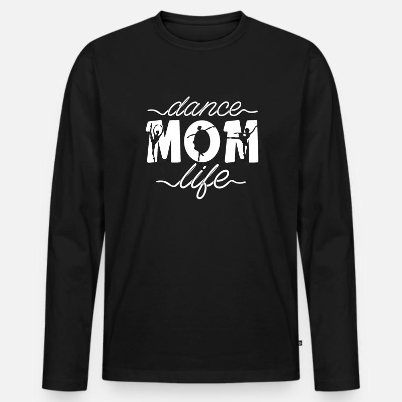 Mom Mutter Mutter Tanz Mutter - Männer Premium Bio Langarmshirt - Schwarz