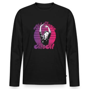 Maman Mère Mère Danse Mère - T-shirt manches longues Premium bio Homme - noir - Devant - Nico (187cm)