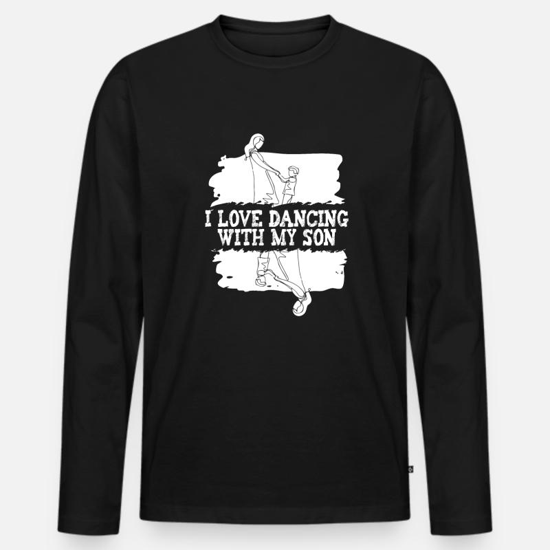 Mom Mutter Mutter Tanz Mutter - Männer Premium Bio Langarmshirt - Schwarz