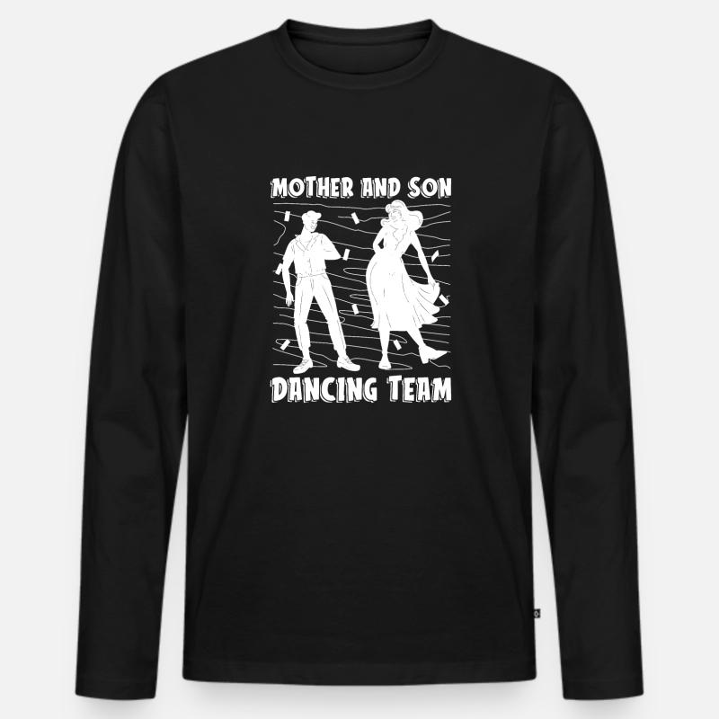 Mom Mutter Mutter Tanz Mutter - Männer Premium Bio Langarmshirt - Schwarz