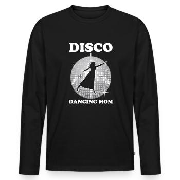 Mom Mutter Disko Tanz Mutter - Männer Premium Bio Langarmshirt - Schwarz - Vorne - Nico (187cm)