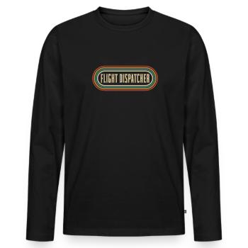 Notruf Leitstelle Einsatzzentrale - Männer Premium Bio Langarmshirt - Schwarz - Vorne - Nico (187cm)
