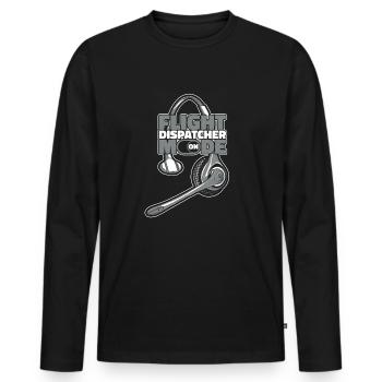 Centre d’opérations du centre de contrôle des appels d’urgence - T-shirt manches longues Premium bio Homme - noir - Devant - Nico (187cm)