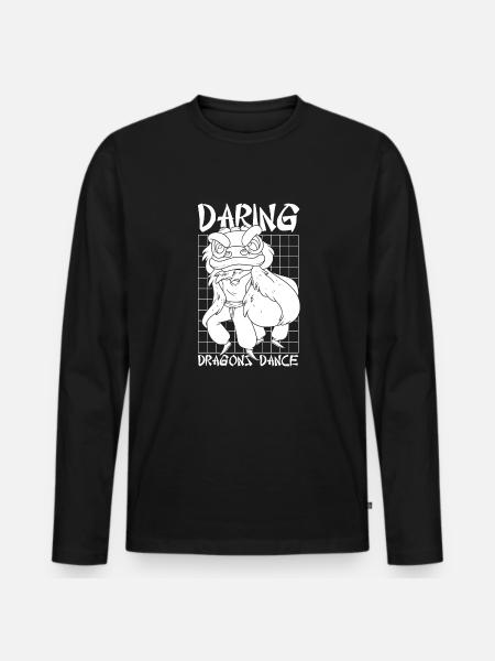 Année du Dragon 2024 - T-shirt manches longues Premium bio Homme - noir