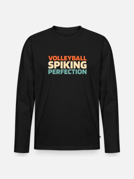 Volleyball Volleyballer - Men's Premium Organic Long Sleeve Shirt - black