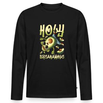 Breakdance Breakdancer Breakdancing - Männer Premium Bio Langarmshirt - Schwarz - Vorne - Nico (187cm)