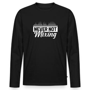 Sound Engineer Sound Engineer - Men's Premium Organic Long Sleeve Shirt - black - Front - Nico (187cm)