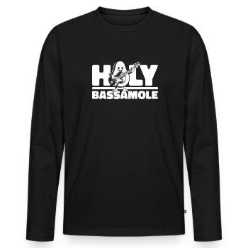 Bassist Bass Gitarre Basser - Männer Premium Bio Langarmshirt - Schwarz - Vorne - Nico (187cm)