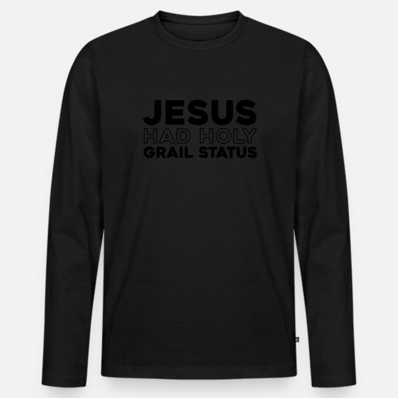 Sneakers Christian - Männer Premium Bio Langarmshirt - Schwarz