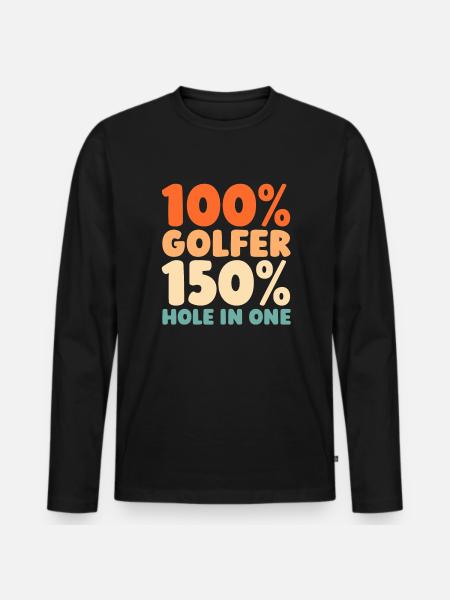Golf Golfeurs Golfeurs - T-shirt manches longues Premium bio Homme - noir