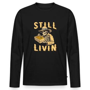Beekeeper Beekeeper - Men's Premium Organic Long Sleeve Shirt - black - Front - Nico (187cm)