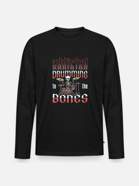 Drums Drummers Drummers - Men's Premium Organic Long Sleeve Shirt - black