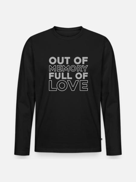 Alzheimer Funny Alzheimers Awareness - Men's Premium Organic Long Sleeve Shirt - black