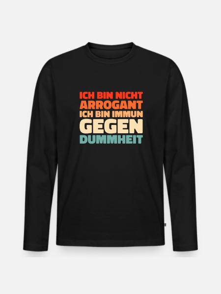 black humor - Men's Premium Organic Long Sleeve Shirt - black