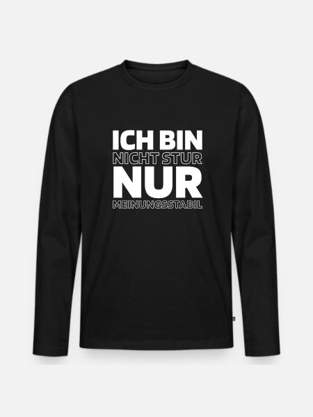 Black humor - Men's Premium Organic Long Sleeve Shirt - black