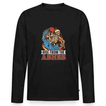 Water polo water polo - Men's Premium Organic Long Sleeve Shirt - black - Front - Nico (187cm)