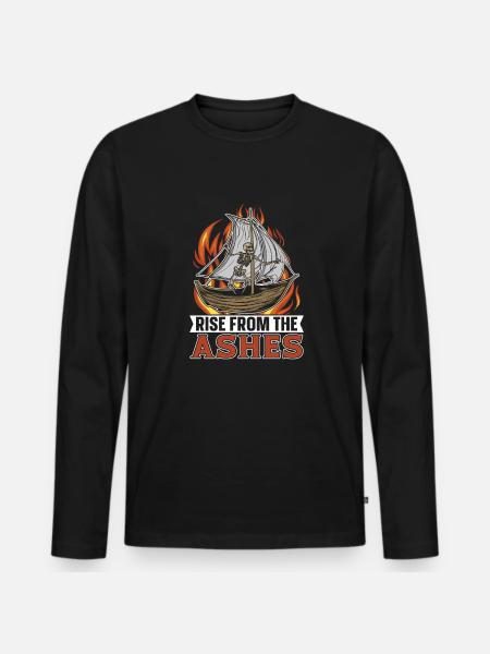 Segeln Segler Segelboot - Männer Premium Bio Langarmshirt - Schwarz