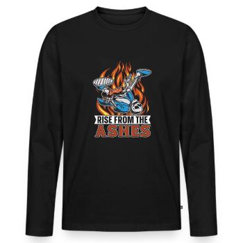 Breakdance Breakdancer Breakdancing - Männer Premium Bio Langarmshirt - Schwarz - Vorne - Nico (187cm)