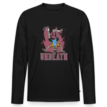 Breakdance Breakdancer Breakdancing Undeath - Men's Premium Organic Long Sleeve Shirt - black - Front - Nico (187cm)