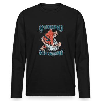 Judoka Afterworld Adventure - T-shirt manches longues Premium bio Homme - noir - Devant - Nico (187cm)