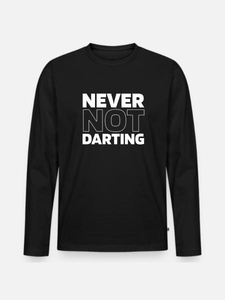 Darts Darts Player - Men's Premium Organic Long Sleeve Shirt - black