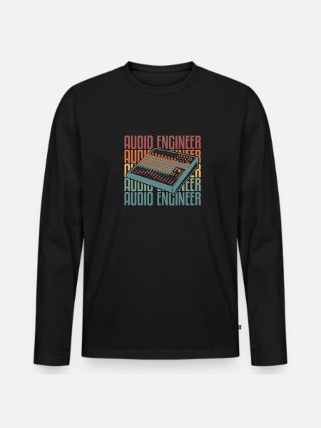 Sound Engineer Sound Engineer - Men's Premium Organic Long Sleeve Shirt - black