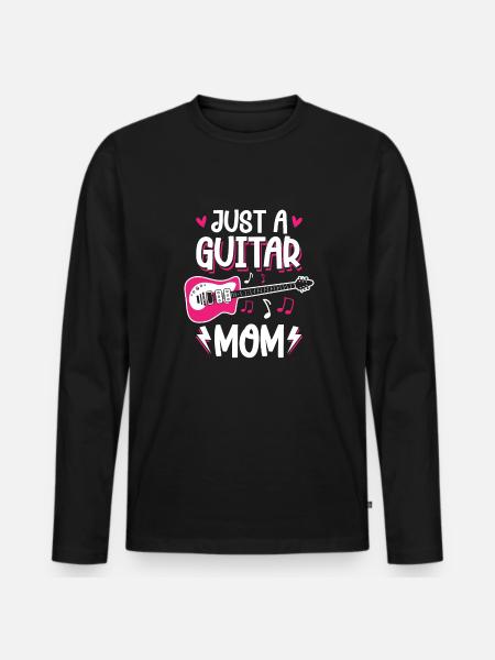 Electric Guitar Electric Guitar Nut - Men's Premium Organic Long Sleeve Shirt - black
