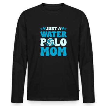 Water polo water polo mother - Men's Premium Organic Long Sleeve Shirt - black - Front - Nico (187cm)