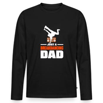 Breakdance Breakdancer Père de breakdance - T-shirt manches longues Premium bio Homme - noir - Devant - Nico (187cm)