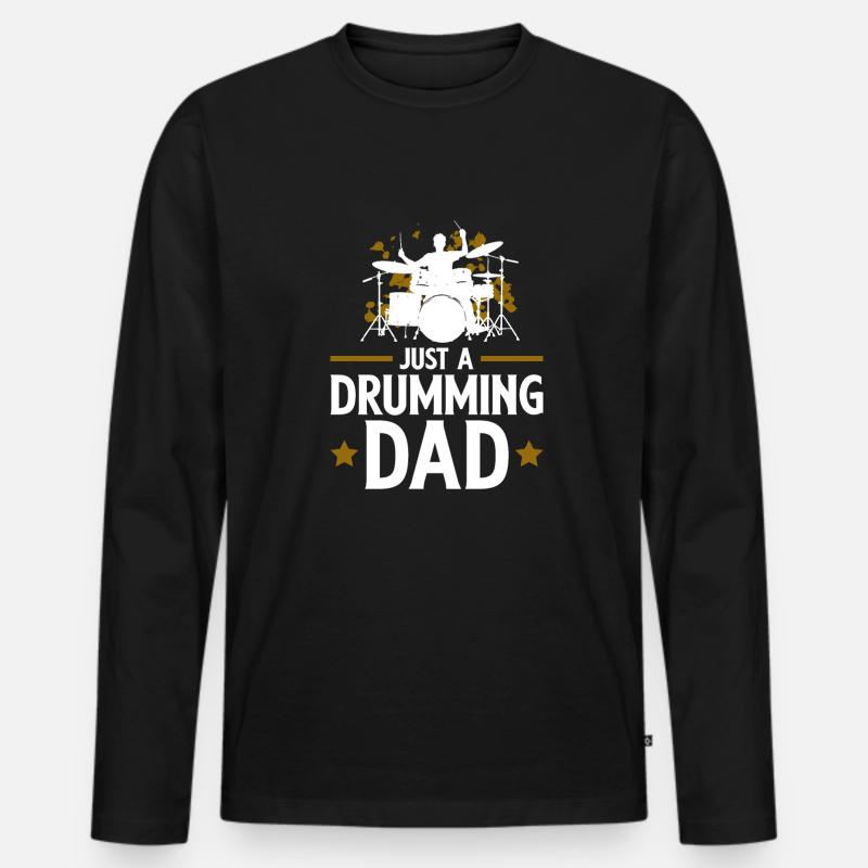 Drums Drummers Drummers - Men's Premium Organic Long Sleeve Shirt - black