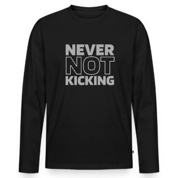 Water polo water polo - Men's Premium Organic Long Sleeve Shirt - black - Front - Nico (187cm)